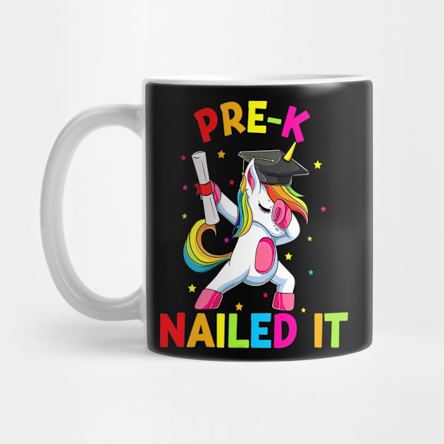 Pre-K Graduation Dabbing Unicorn by jerranne